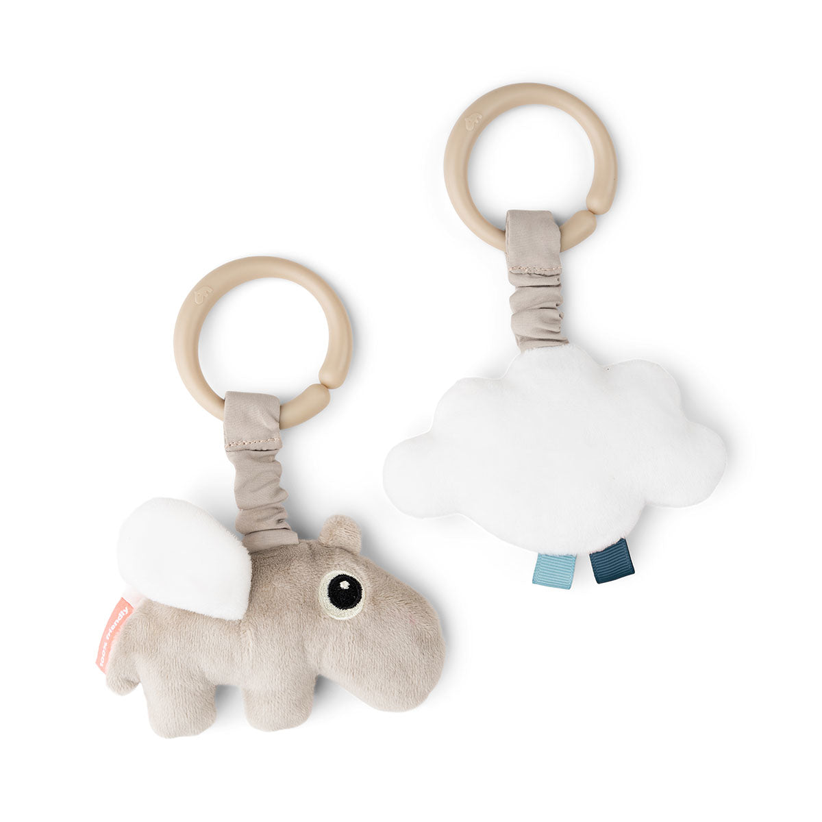 Done by Deer® Aktivnostna obešanka 2 kosa Happy Clouds Sand Done by Deer