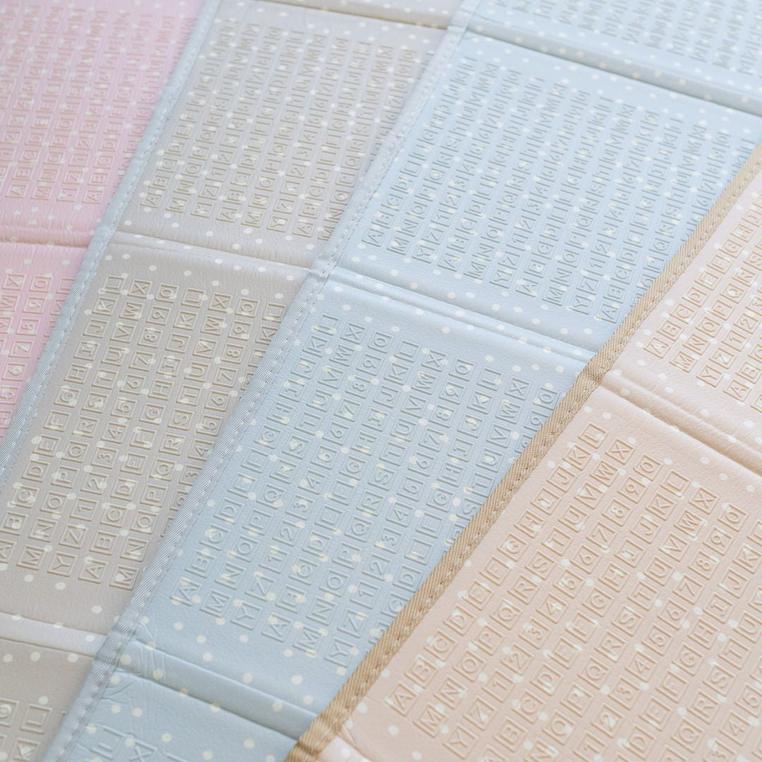 Evibell® Zložljiva igralna podloga 150x190 Dots/City Pink Evibell