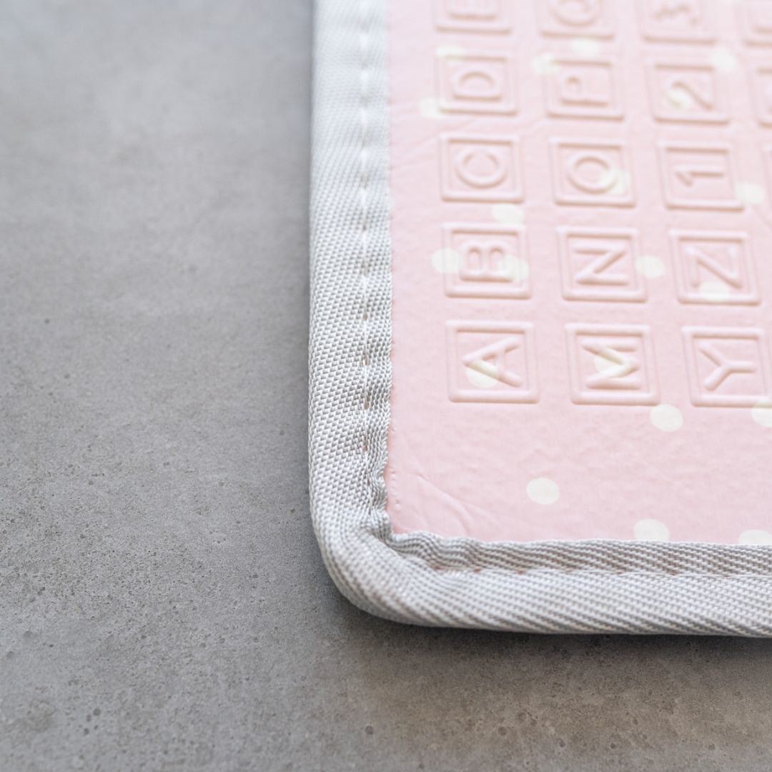 Evibell® Zložljiva igralna podloga 150x190 Dots/City Pink Evibell