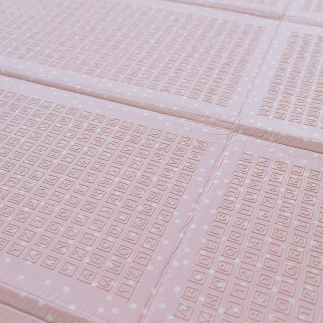 Evibell® Zložljiva igralna podloga 150x190 Dots/City Pink Evibell