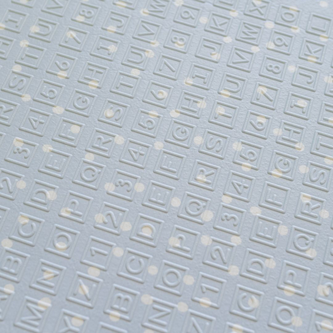 Evibell® Zložljiva igralna podloga 150x190 Dots/City Blue Evibell
