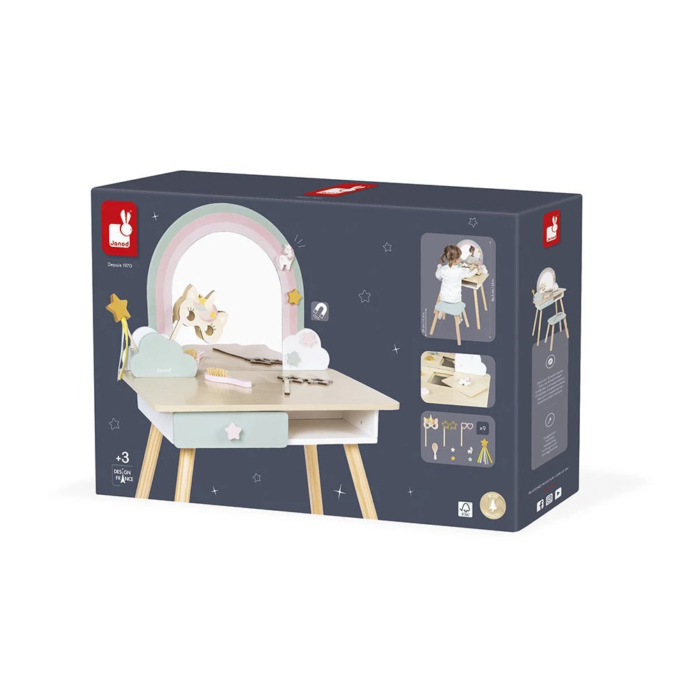 Janod® Lepotilna mizica Unicorn Janod
