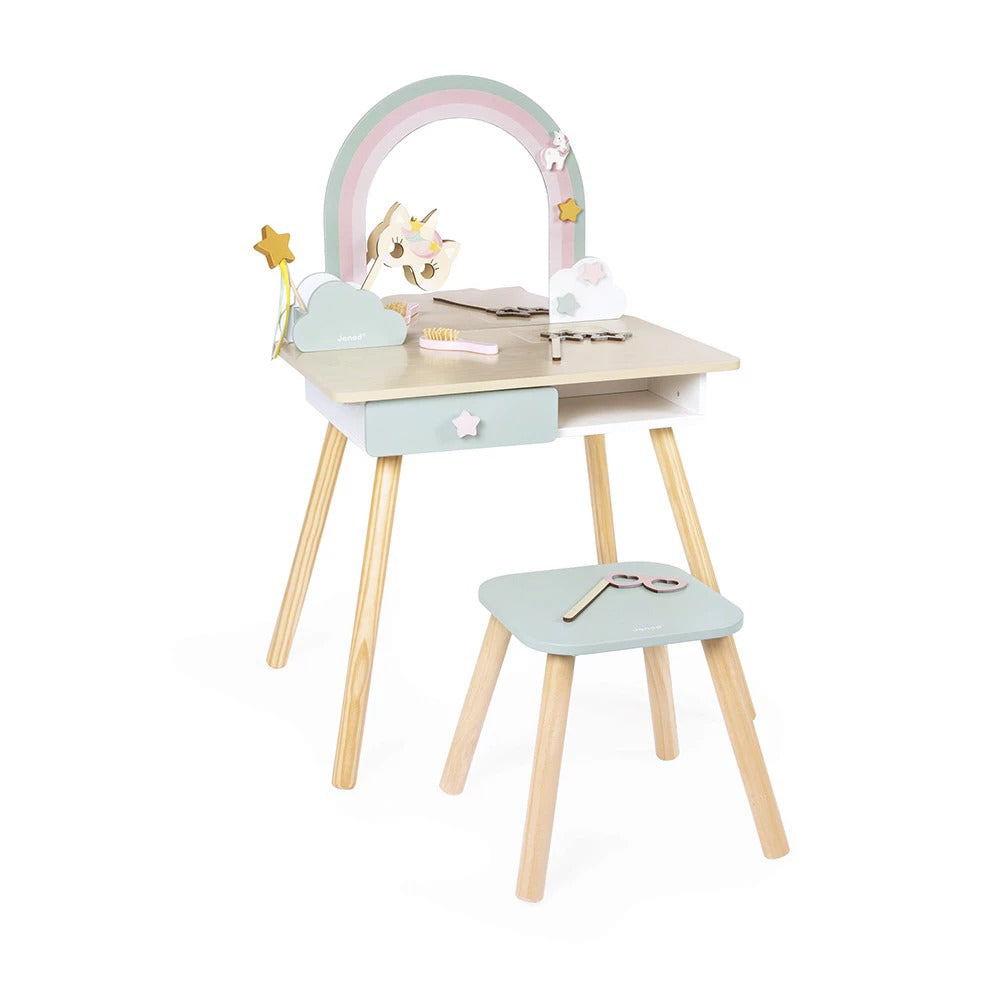 Janod® Lepotilna mizica Unicorn Janod