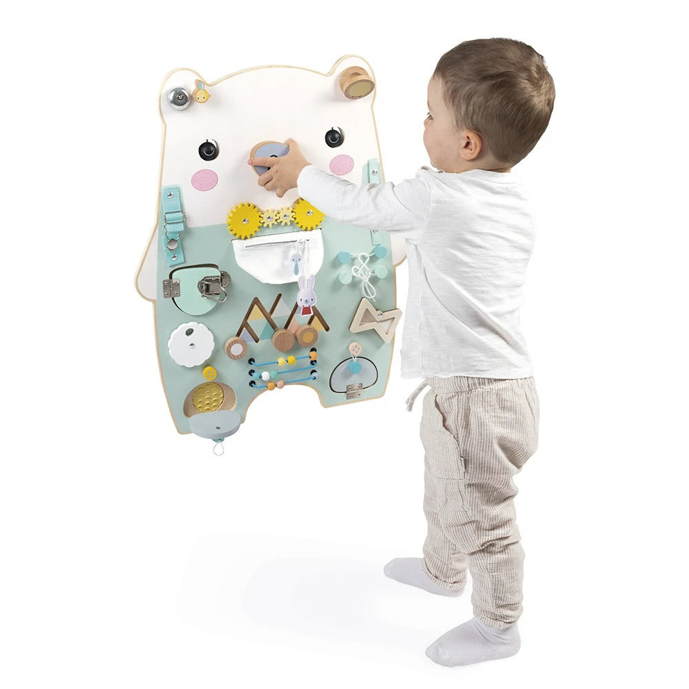 Janod® Lesena aktivnostna tabla Bear Janod