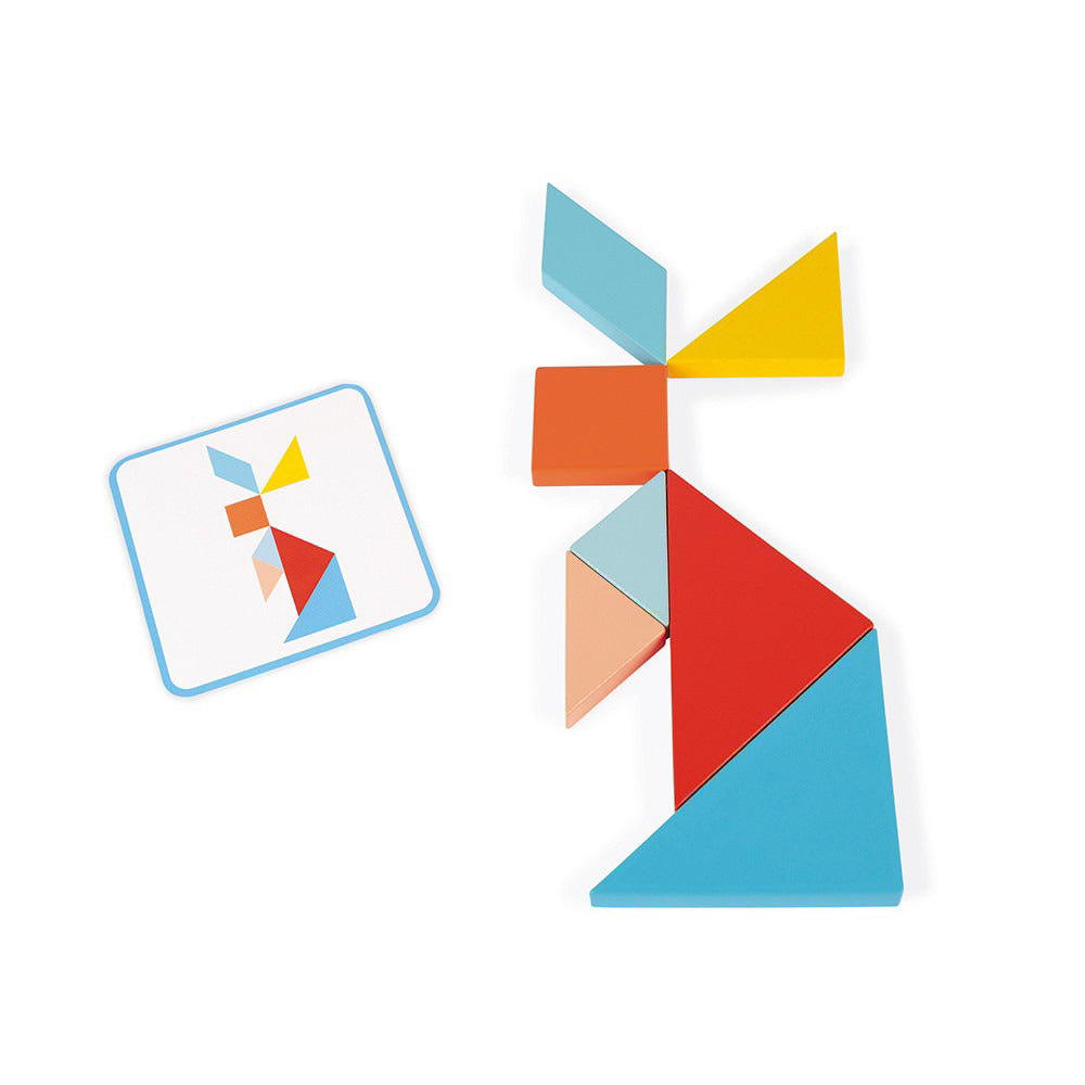 Janod® Lesene kocke Tangram Janod