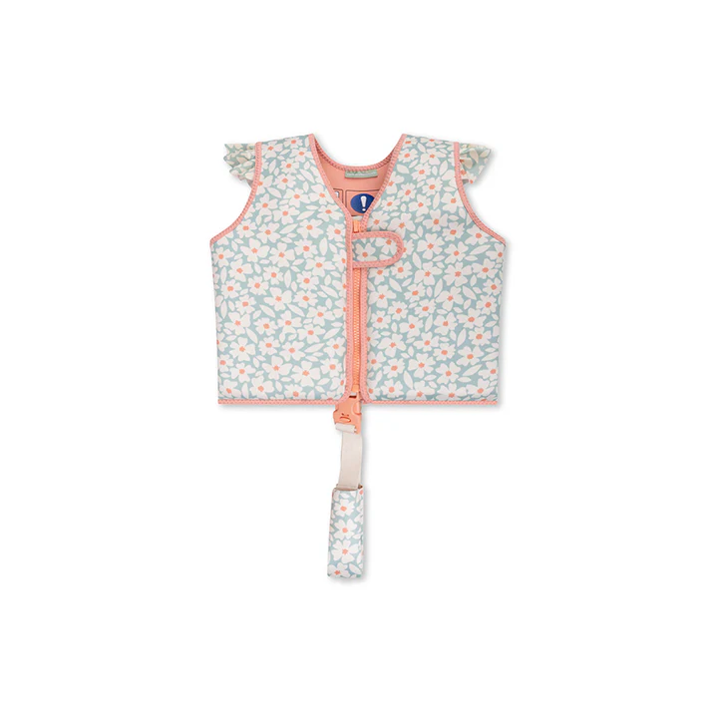 Swim Essentials® Jopič za učenje plavanja Green Flowers 3-6 L Swim Essentials