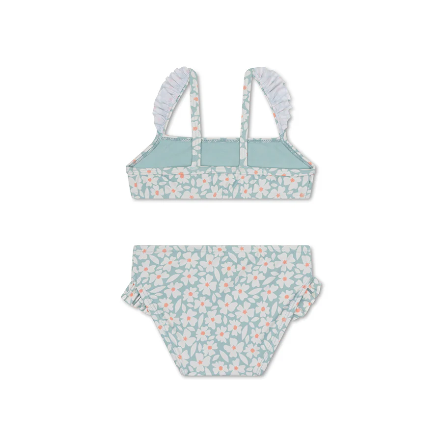 Swim Essentials® Otroške bikini kopalke Green Flowers Swim Essentials