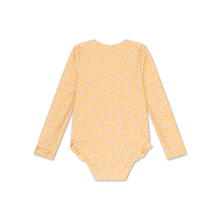 Swim Essentials® Otroške enodelne kopalke Yellow Flowers Swim Essentials