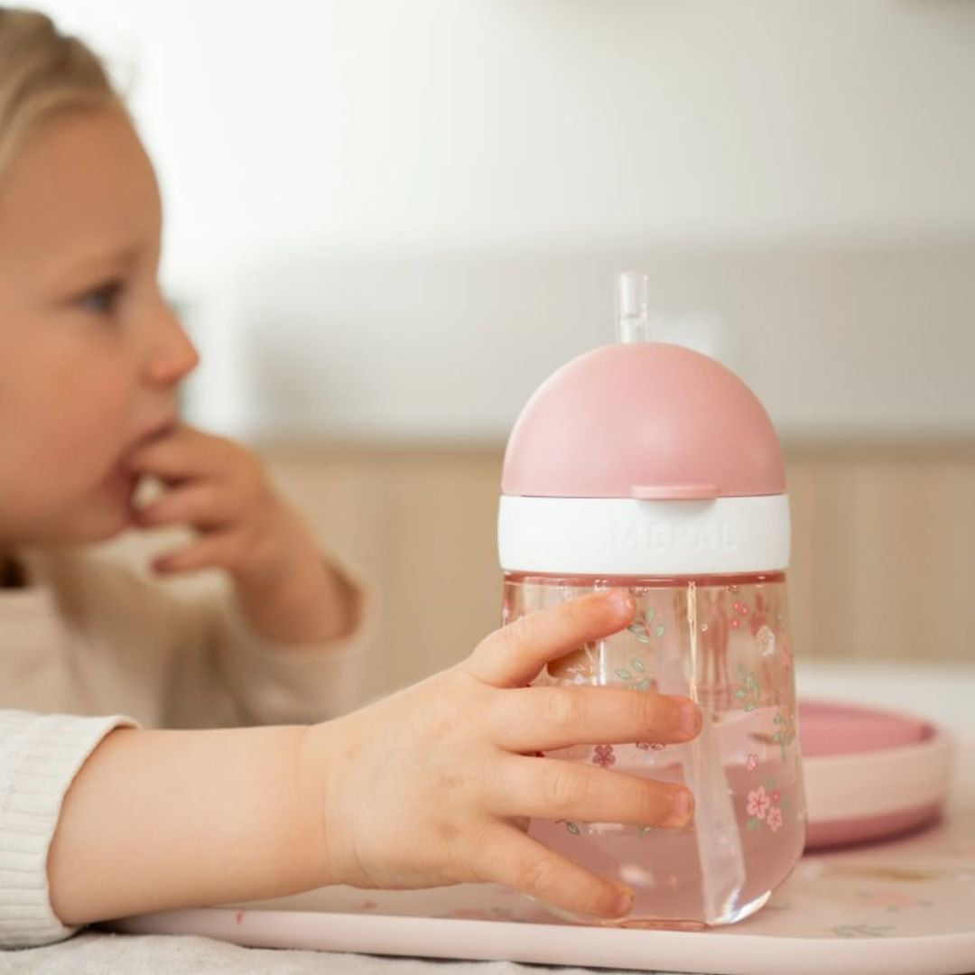 Little Dutch® Steklenička s slamico Fairy Garden 300ml Little Dutch