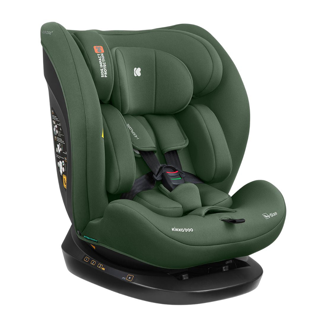 KikkaBoo® Otroški avtosedež 360° i-Explore 2 i-SIZE (40-150 cm) Army Green KikkaBoo
