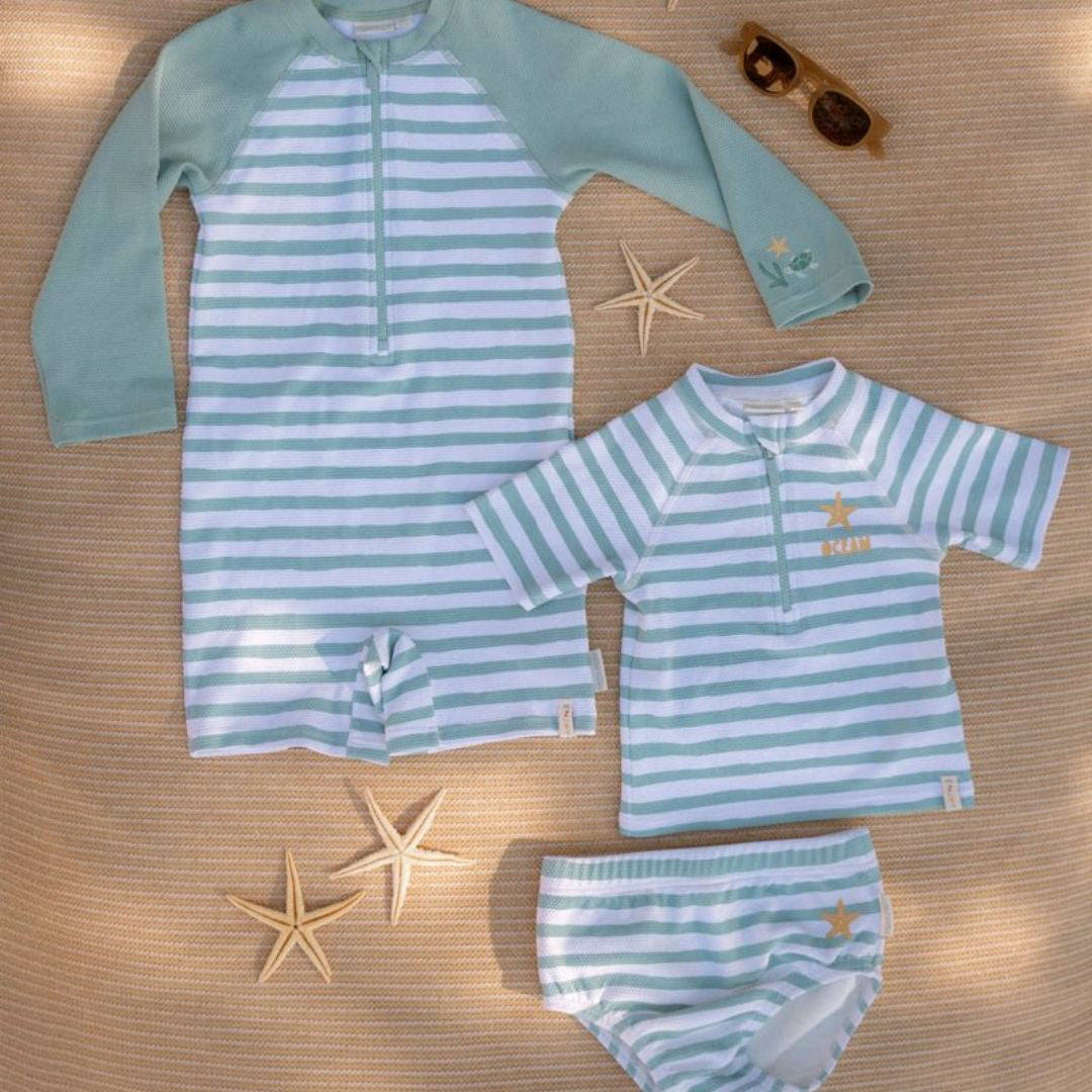 Little Dutch® Kopalna plenička/kopalke Stripes Surf Blue Little Dutch