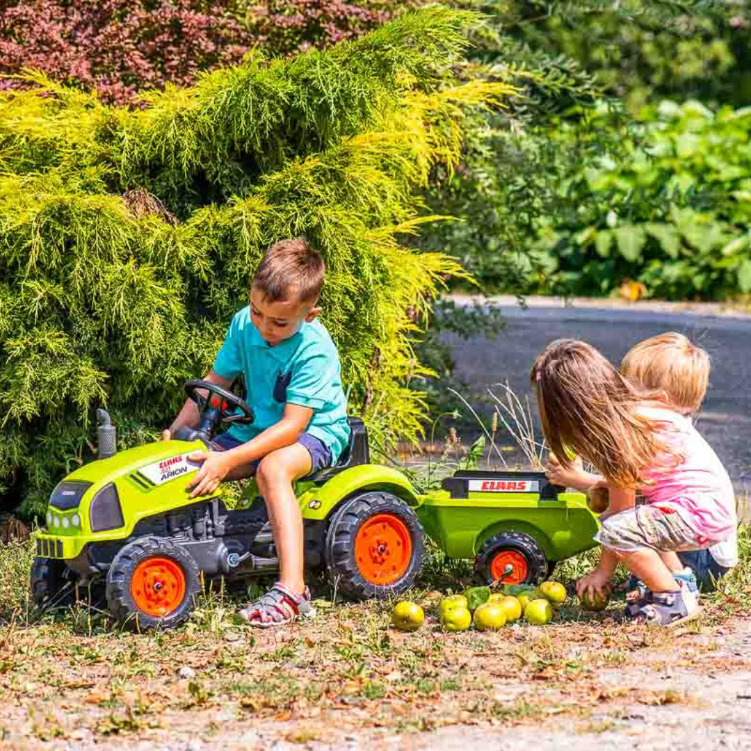 Falk® Traktor s pedali Claas Arion s prikolico Falk