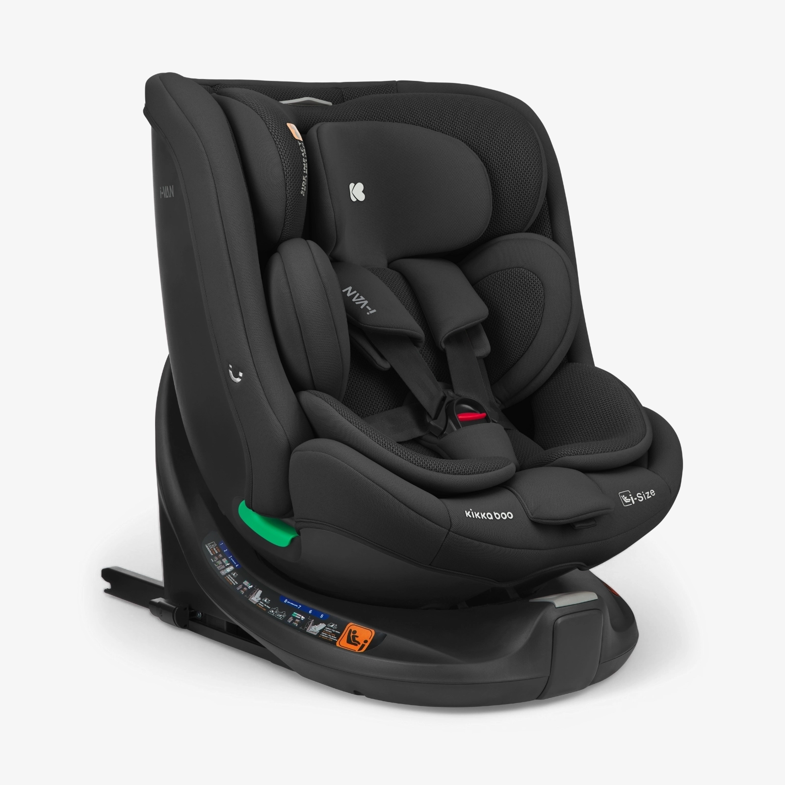 KikkaBoo® Otroški avtosedež 360°i-Van i-SIZE (40-150 cm) Black KikkaBoo