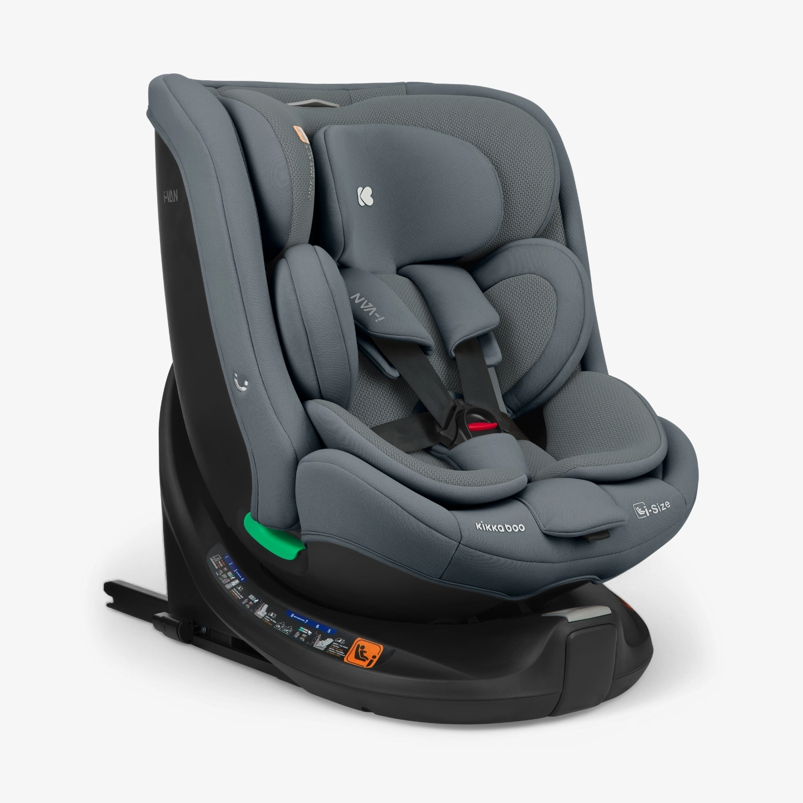 KikkaBoo® Otroški avtosedež 360°i-Van i-SIZE (40-150 cm) Dark Grey KikkaBoo