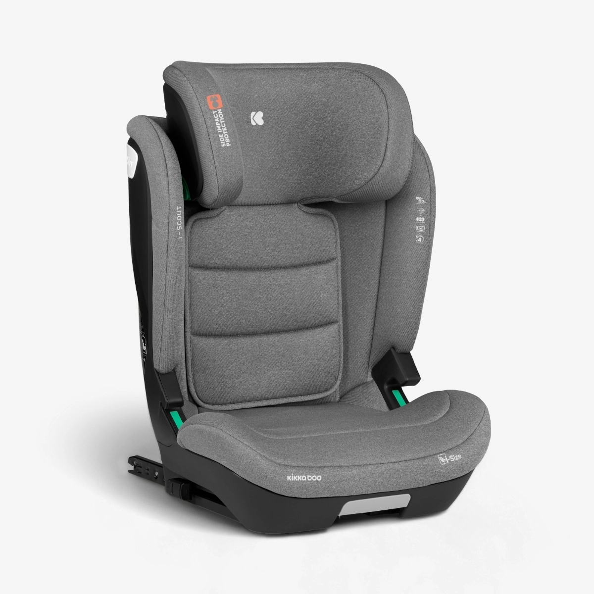 KikkaBoo® Otroški avtosedež i-Scout i-SIZE (100-150 cm) Light Grey KikkaBoo