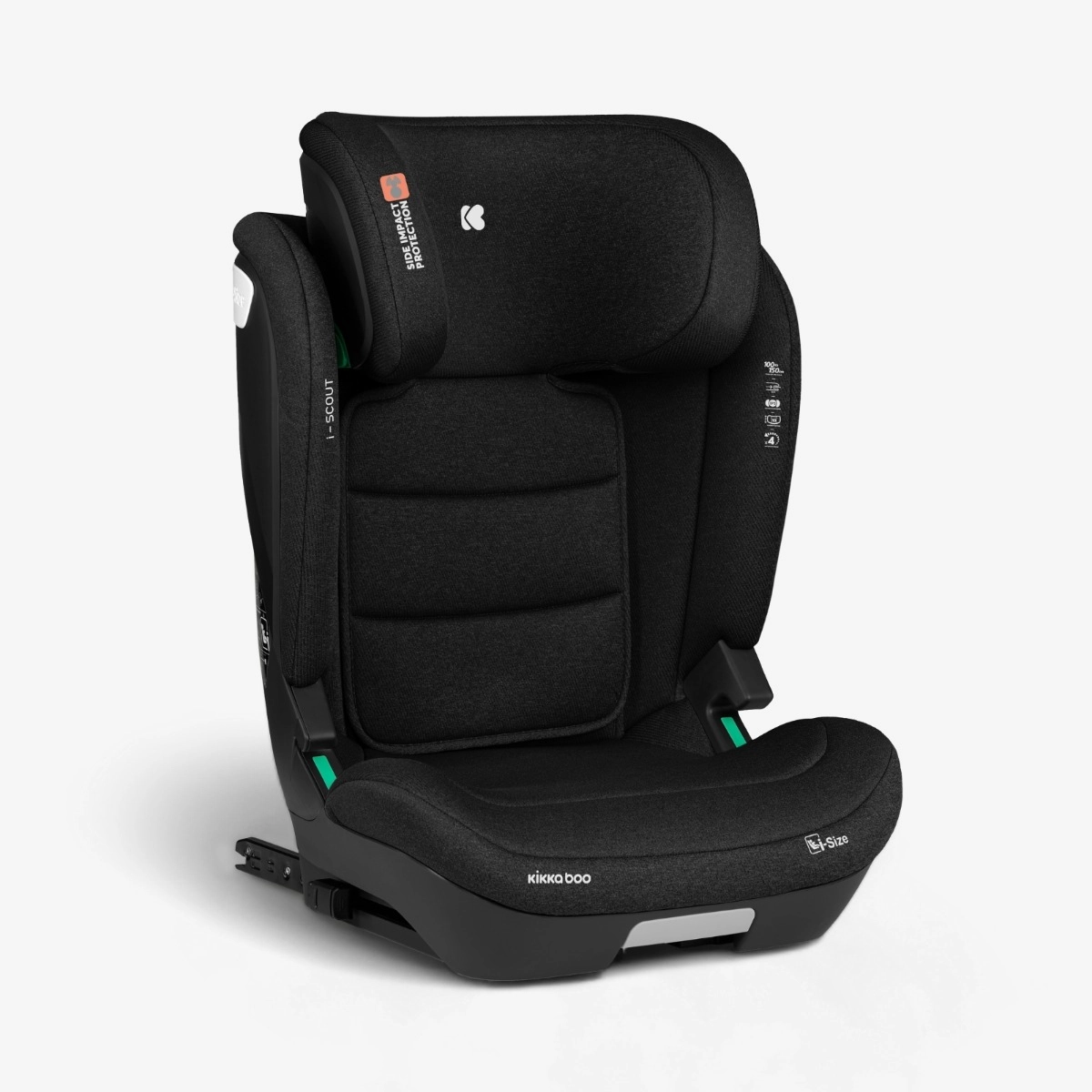 KikkaBoo® Otroški avtosedež i-Scout i-SIZE (100-150 cm) Black KikkaBoo