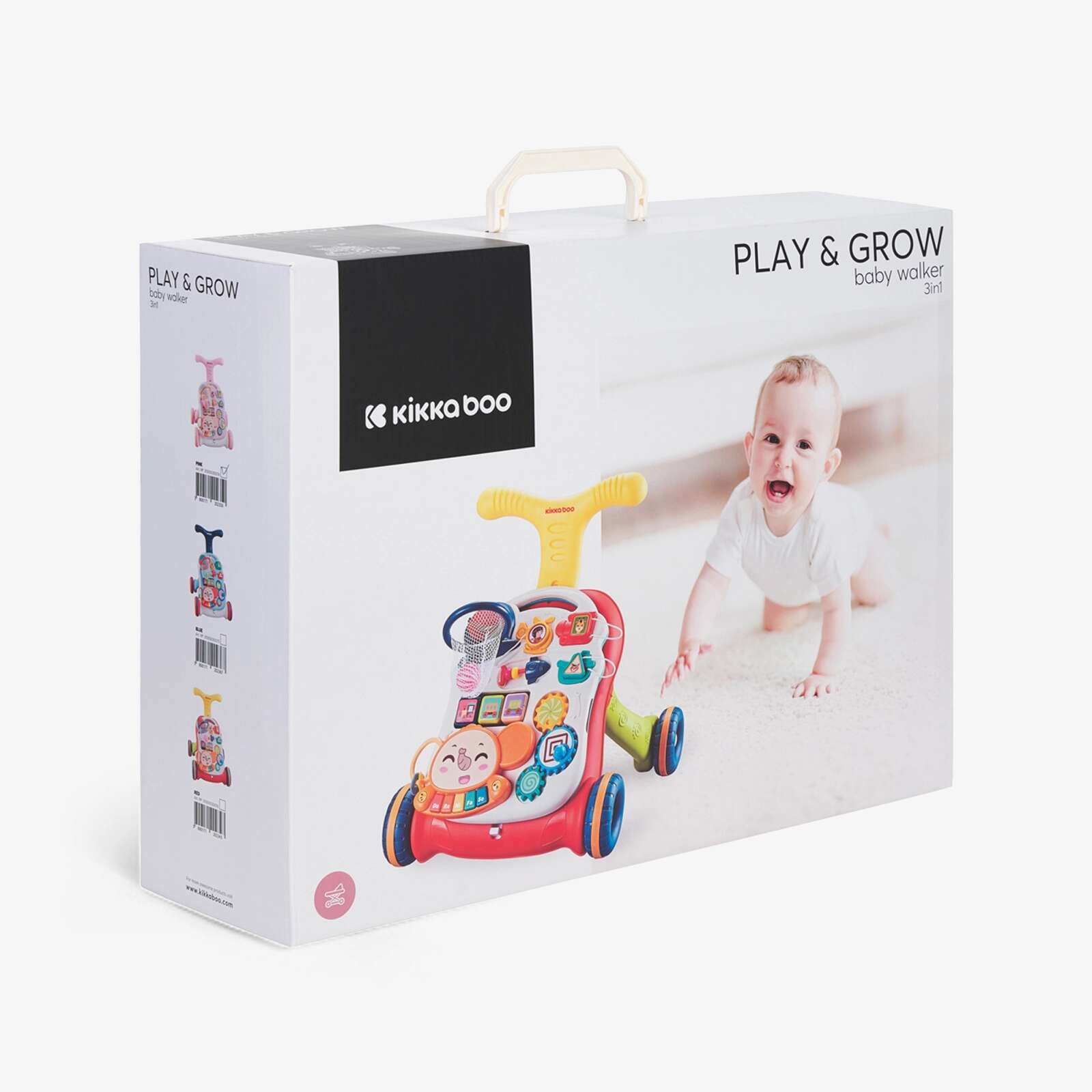 KikkaBoo® Aktivnostni voziček 3v1 Play & Grow Pink KikkaBoo