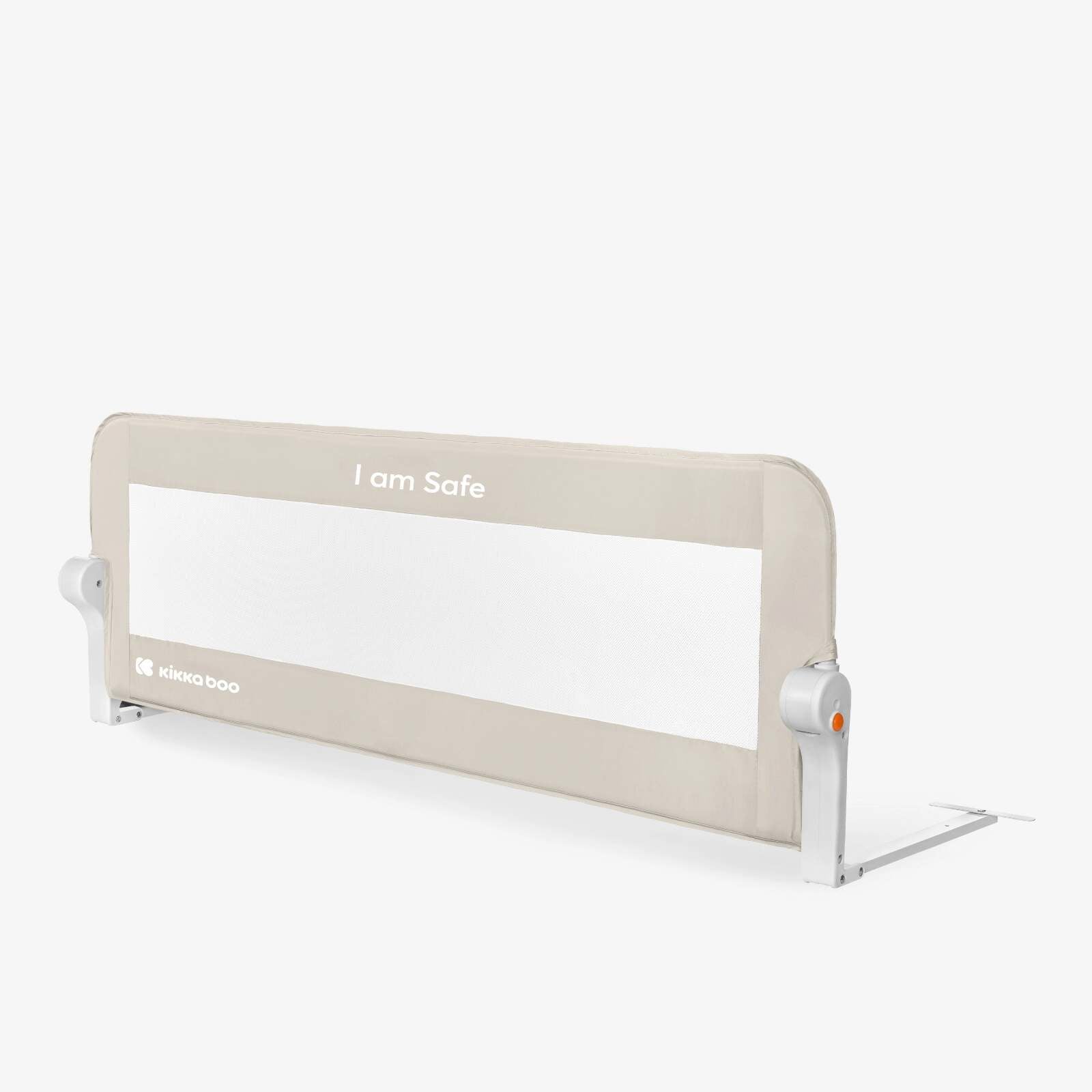 KikkaBoo® Posteljno varovalo I am Safe 120 cm Beige KikkaBoo