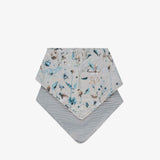KikkaBoo® Muslin bibs set 2 pcs Dreamy Fields Grey