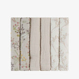 KikkaBoo® Muslin cloth set 6 pcs 30x30 cm Secret Garden Beige