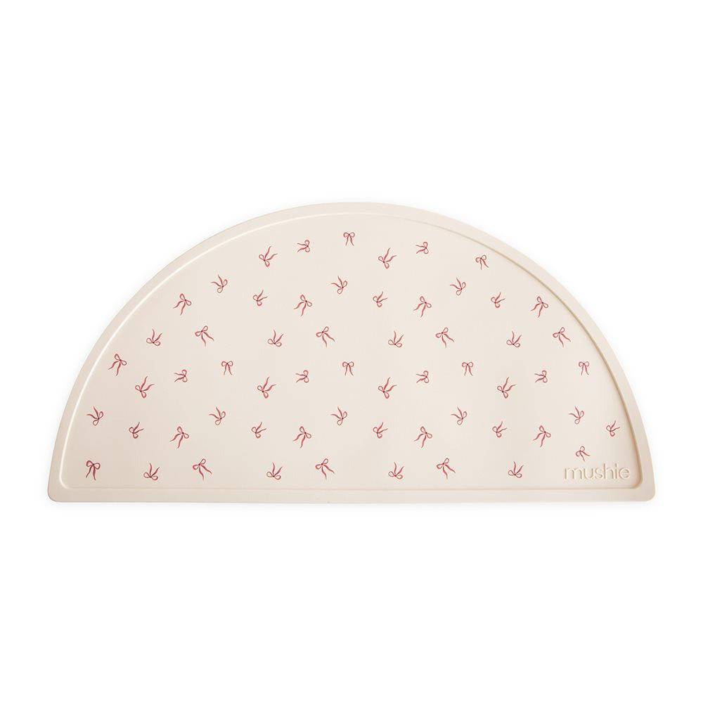Mushie® Silikonska podloga za hranjenje Bows Mushie