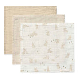 Little Dutch® Facecloths set muslin Baby Bunny 25x25