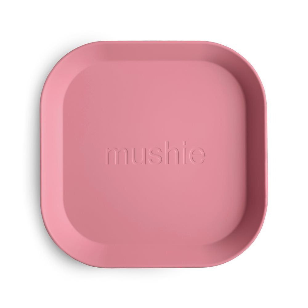 Mushie® Set dveh krožnikov Dusty Rose Mushie