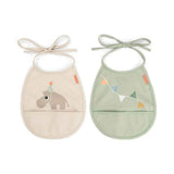 Done by Deer® Set 2 Mini-Lätzchen Celebration Sand