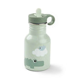 Done by Deer® Metal Straw Bottle Playground Green 350 ml