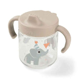 Done by Deer® Cup with lid and handles Celebration Sand