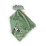 Done by Deer® Comfort Blanket with Pacifier Clip Croco Green