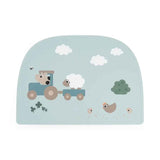 Done by Deer® Silicone Placemat Tiny Farm Blue