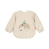 Done by Deer® Sleeved bib Celebration Sand