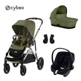 Cybex® Gazelle S 3-in-1 Stroller + Aton B2 i-Size Car Seat Moss Green