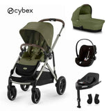 Cybex® Gazelle S 4-in-1 Stroller + Cloud G i-Size Car Seat + Isofix Base G Moss Green