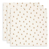 Jollein® Set mit 3 Mullwindeln Mini Teddy Bear 70x70