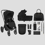 KikkaBoo® Platinum 2in1 Stroller Goya Noir