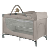 KikkaBoo® Portable cot 2 levels 125x65 So Gifted PLUS Beige 2026