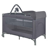KikkaBoo® Portable cot 2 levels 125x65 So Gifted PLUS Grey 2026