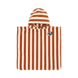 Little Dutch® Beach poncho Ocean World Brown Stripe