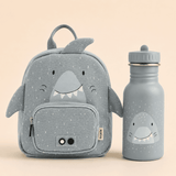 Trixie Baby® Set backpack MINI and bottle 350ml Mr. Shark