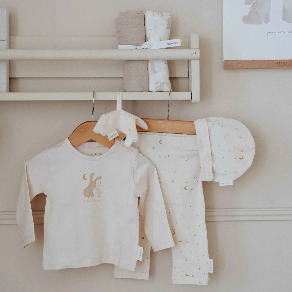 Little Dutch® Darilni paket Komplet oblačil Beige Little Dutch