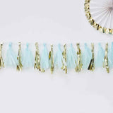 Ginger Ray® Blue And Gold Tassel Garland Oh Baby!
