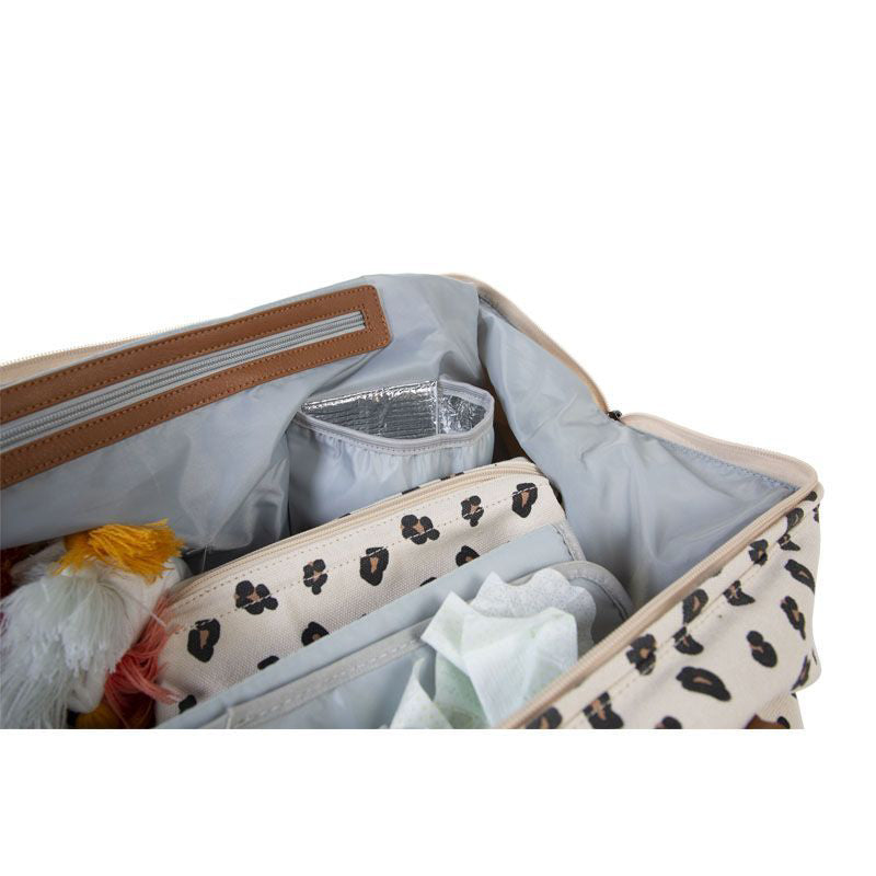 Childhome® Previjalna torba Mommy Bag Big Canvas Leopard Childhome