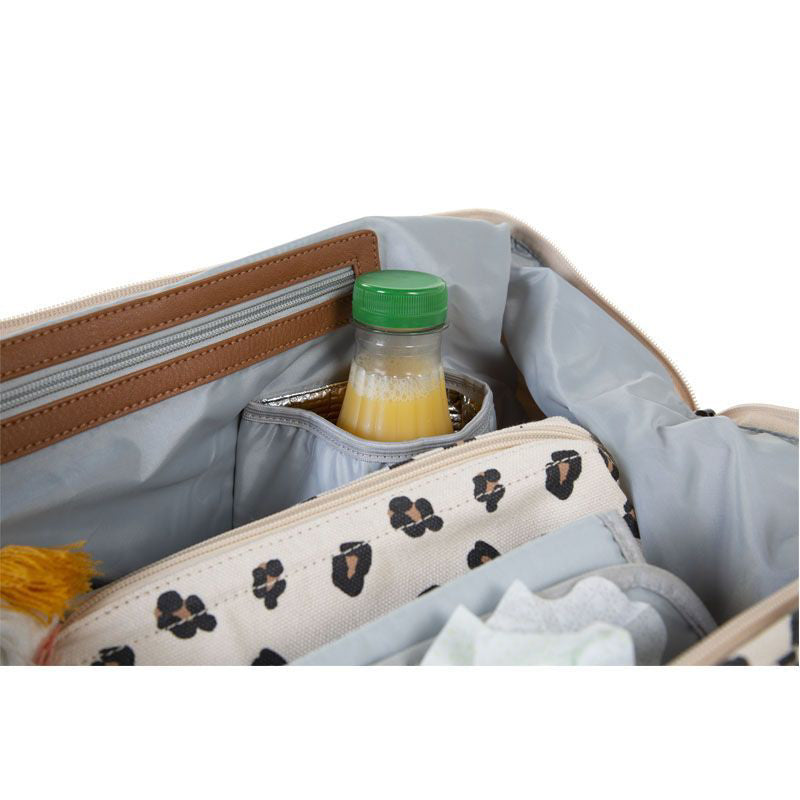 Childhome® Previjalna torba Mommy Bag Big Canvas Leopard Childhome