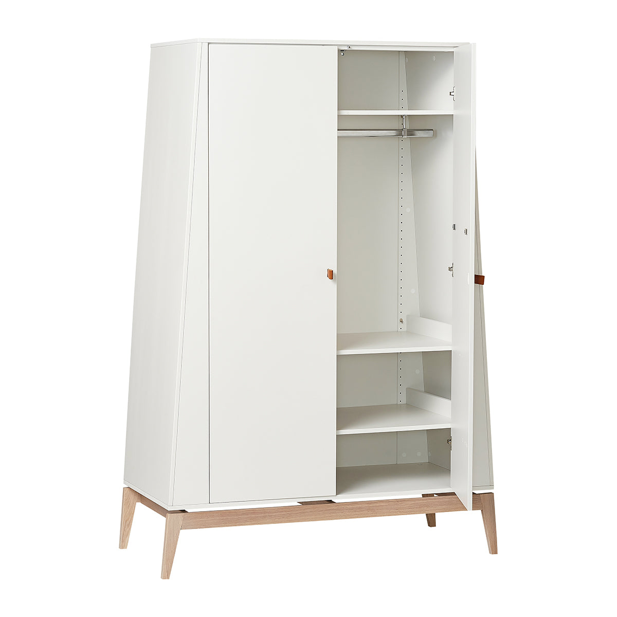 Leander® Otroška omara Luna™ Large White/Oak Leander