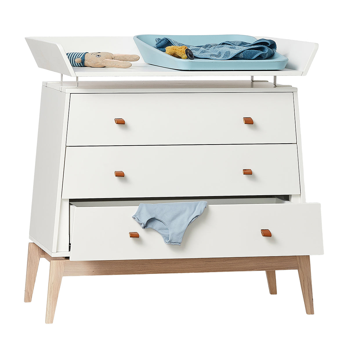 Leander® Previjalna enota za predalnik Luna™ White Leander