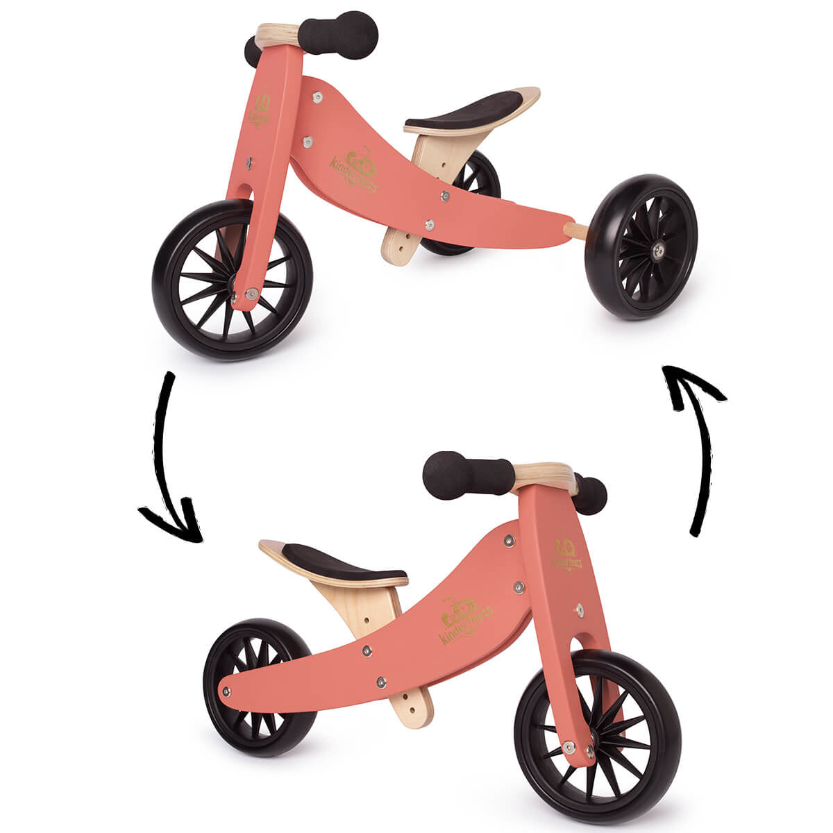 Kinderfeets® Lesen poganjalec Tiny Tot 2v1 Coral Kinderfeets