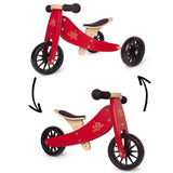 Kinderfeets® Tiny Tot Balance Bike 2in1 Cherry Red
