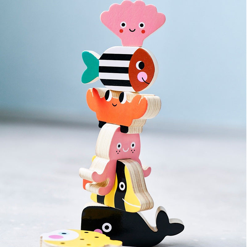 Petit Monkey® Lesene figurice zlaganje Ocean Petit Monkey